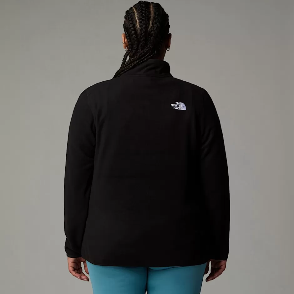 Polaire à Col Zippé Grande Taille 100 Glacier Pour Femme<The North Face Clearance