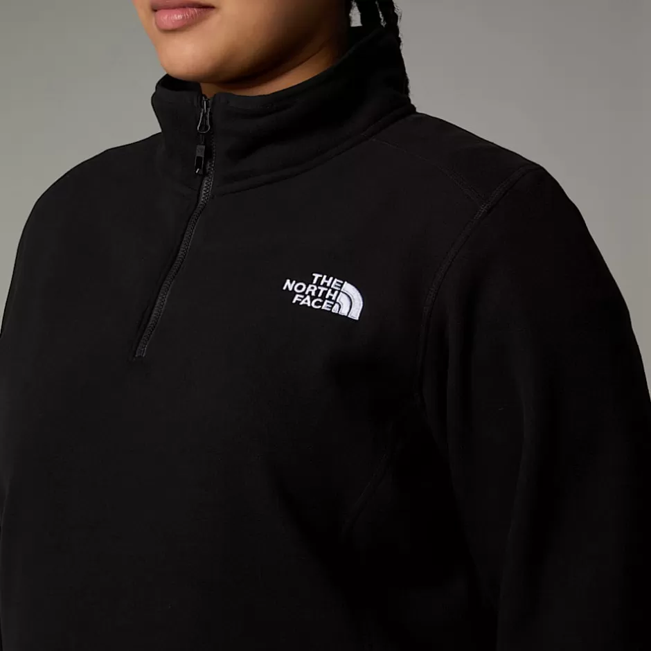 Polaire à Col Zippé Grande Taille 100 Glacier Pour Femme<The North Face Clearance