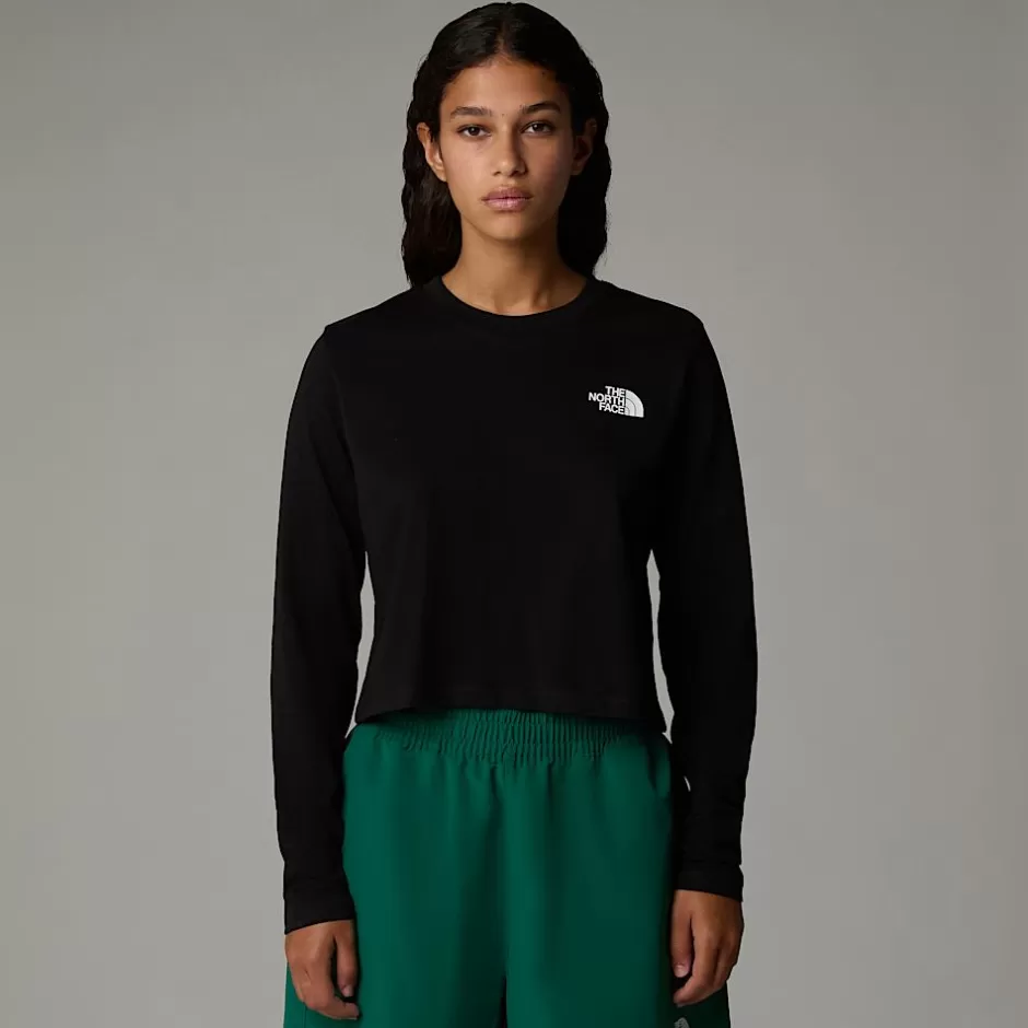 T-shirt Court à Manches Longues Simple Dome Pour Femme<The North Face Shop